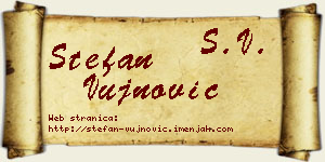 Stefan Vujnović vizit kartica